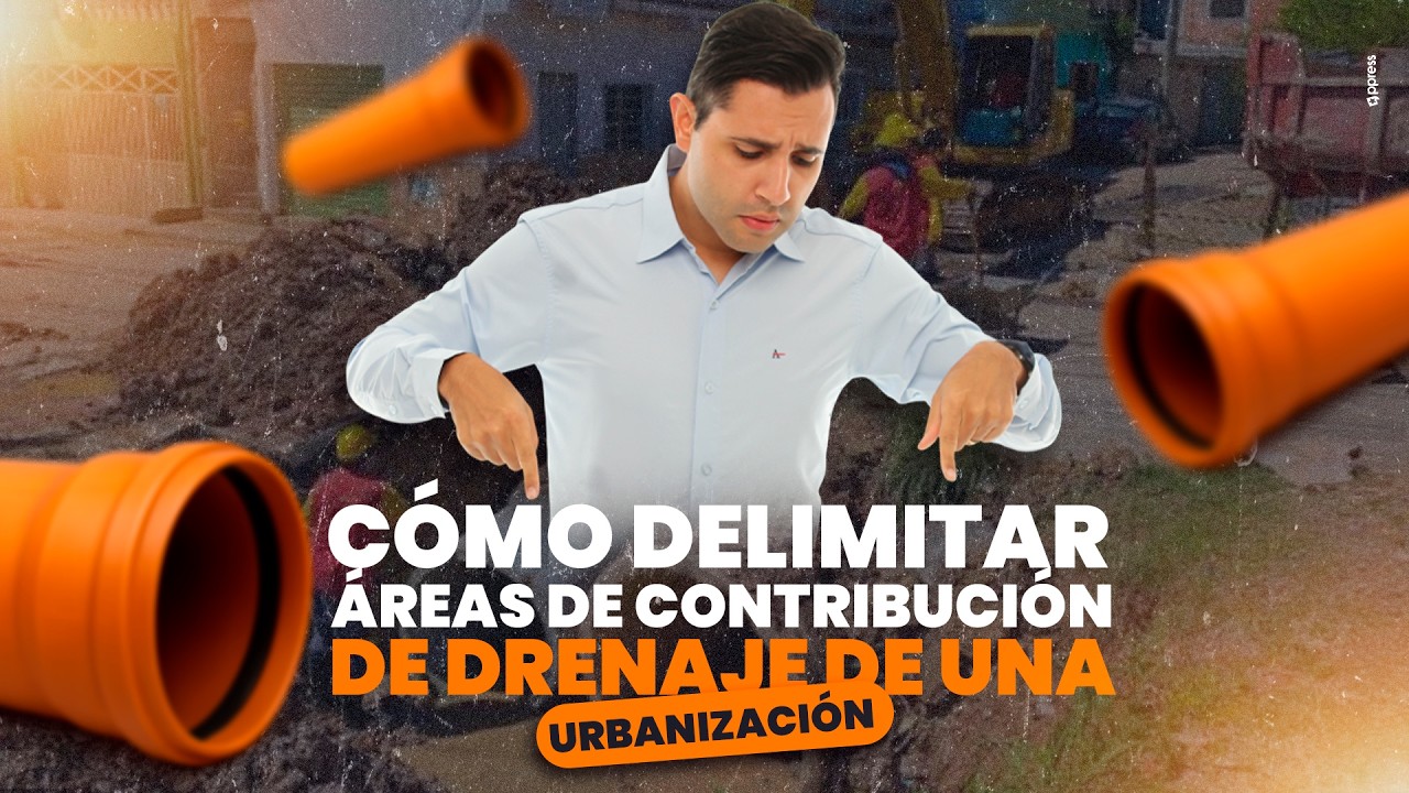 Cómo delimitar áreas de contribución de drenaje de una urbanización