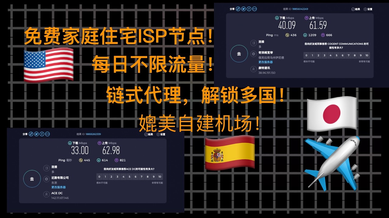 零门槛免费家庭住宅ip，每日不限流量，防失联，链式代理，解锁多国，媲美自建机埸！