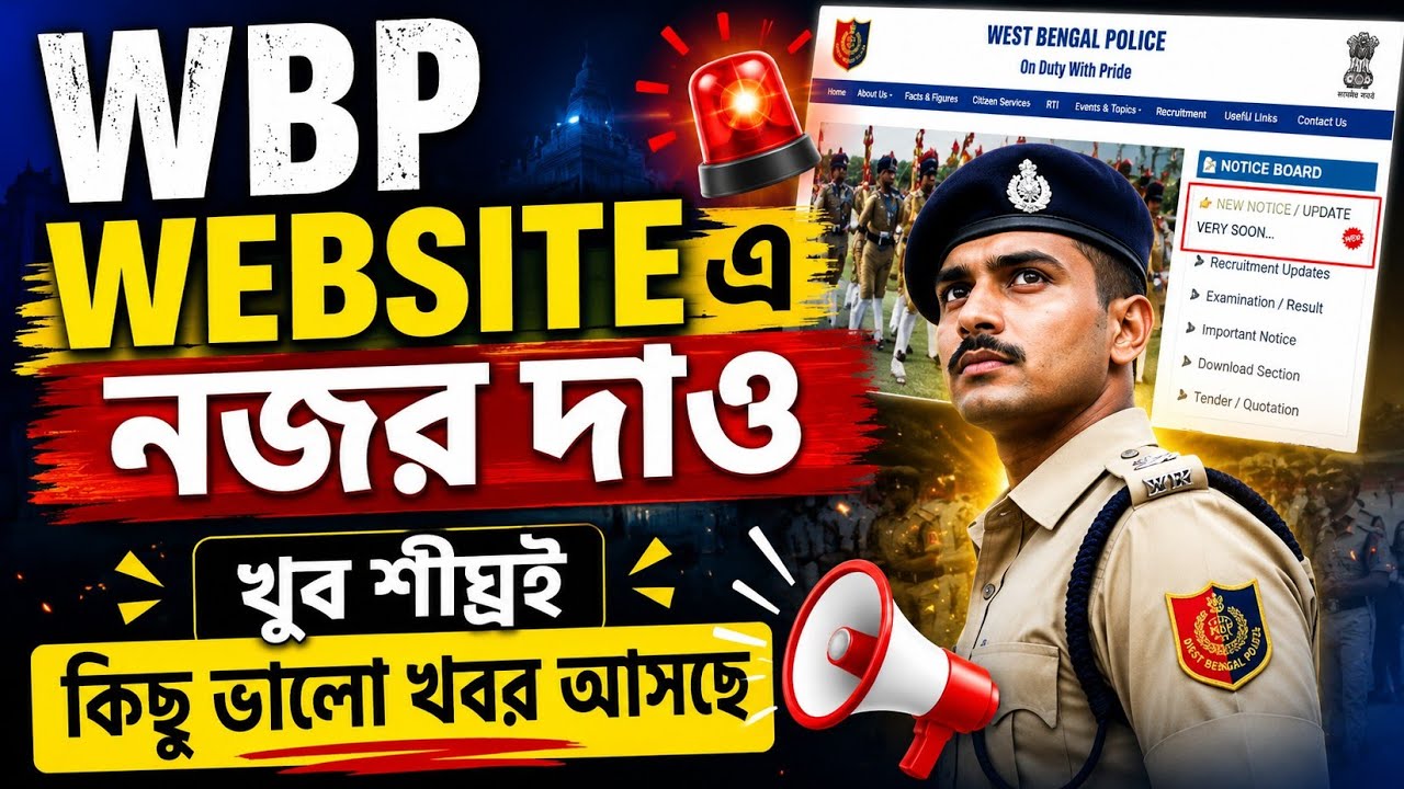 WBP WEBSITE এ নজর রাখুন! খুব শীঘ্রই আসছে বড় সুখবর 🔥