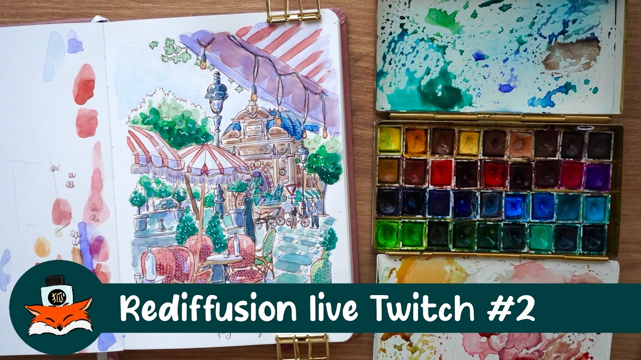 Rediff live TWITCH #02  : Let's add Watercolor!