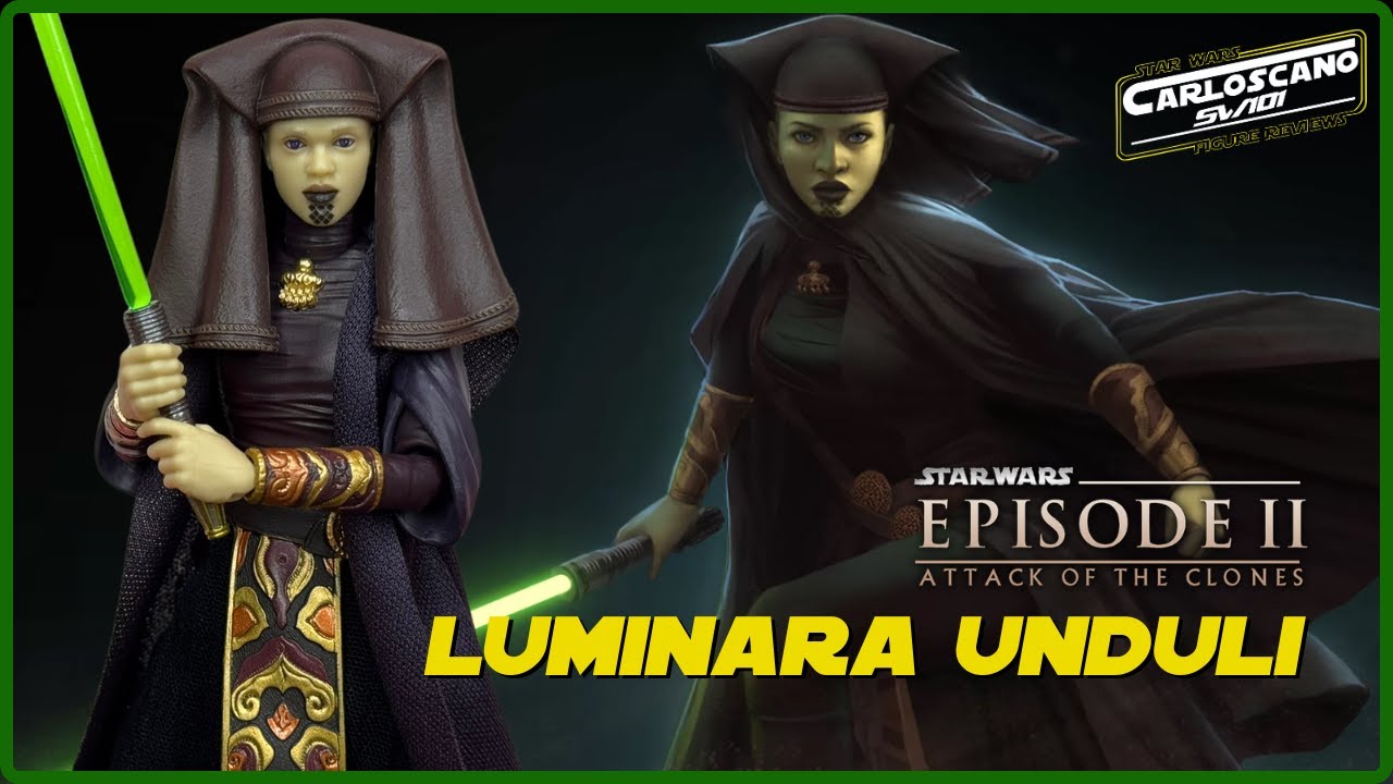 🟢Maestra Jedi LUMINARA UNDULI ¡Otra figura genial de BLACK SERIES! Star Wars Attack of the Clones