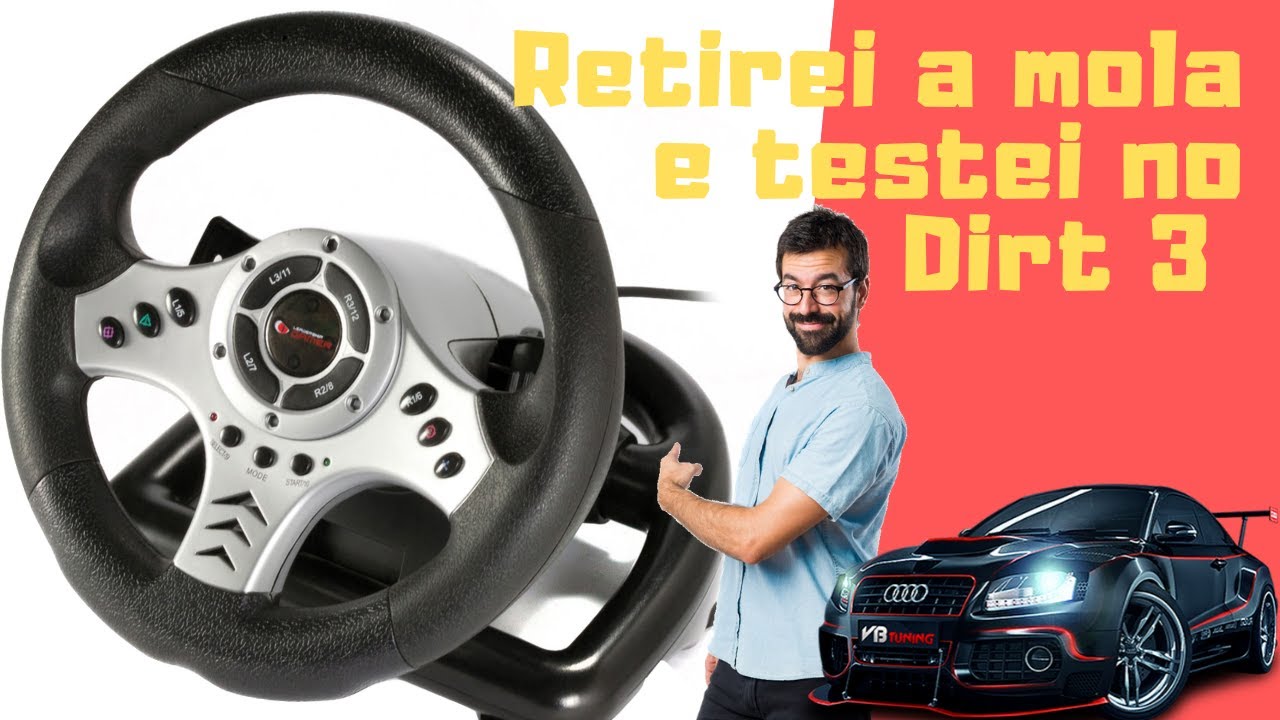Retirei  a mola do volante gamer da leadership e ficou muito bom!