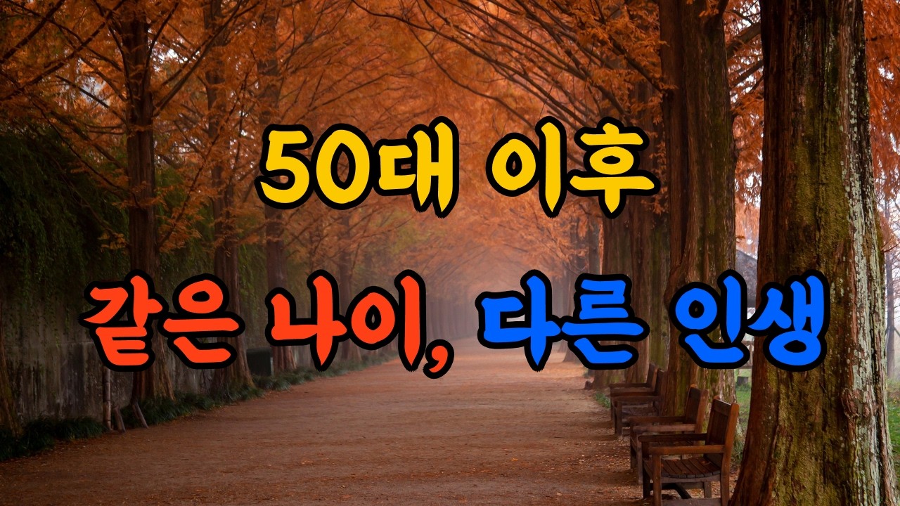50대 이후 같은 나이, 다른 인생