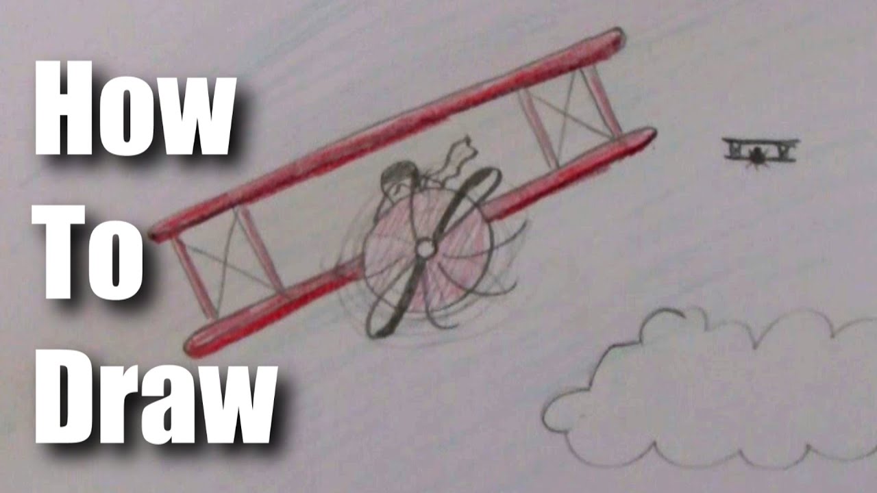 How To Draw A Biplane (EASY)