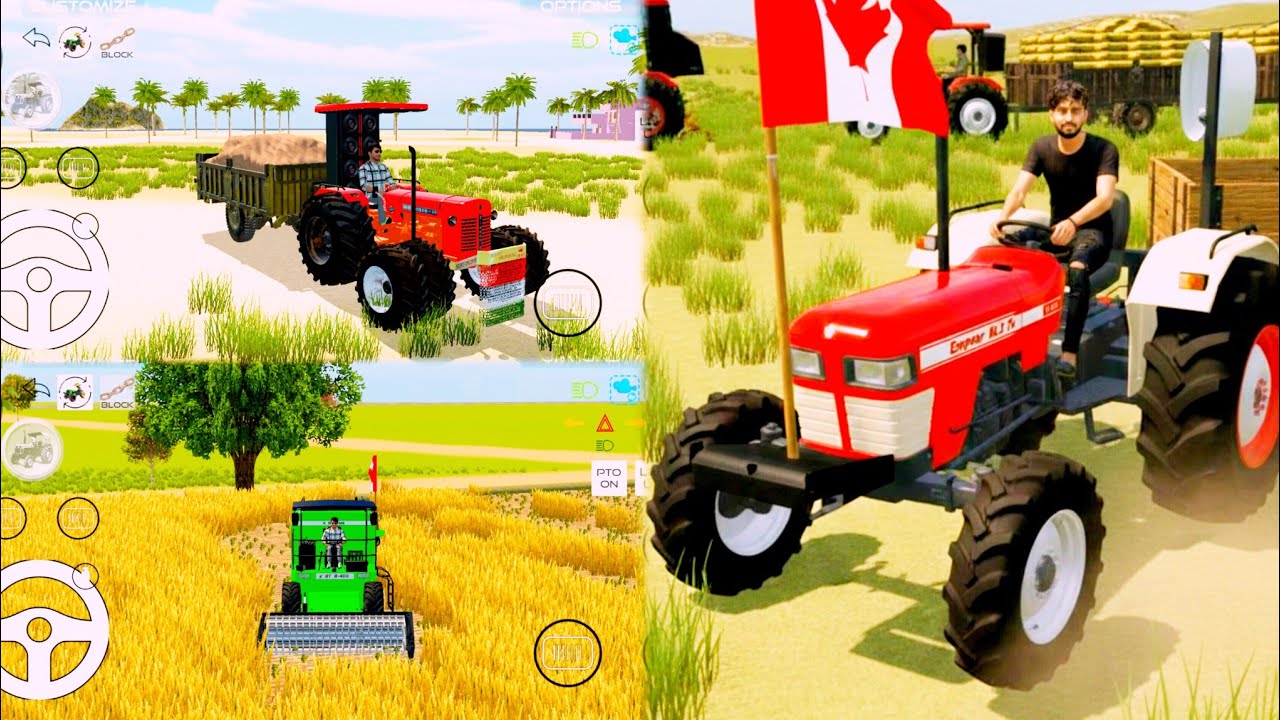 आज Harvester से गेहूँ की कटाई की 😜 Indian Vehicle Simulator 3D 