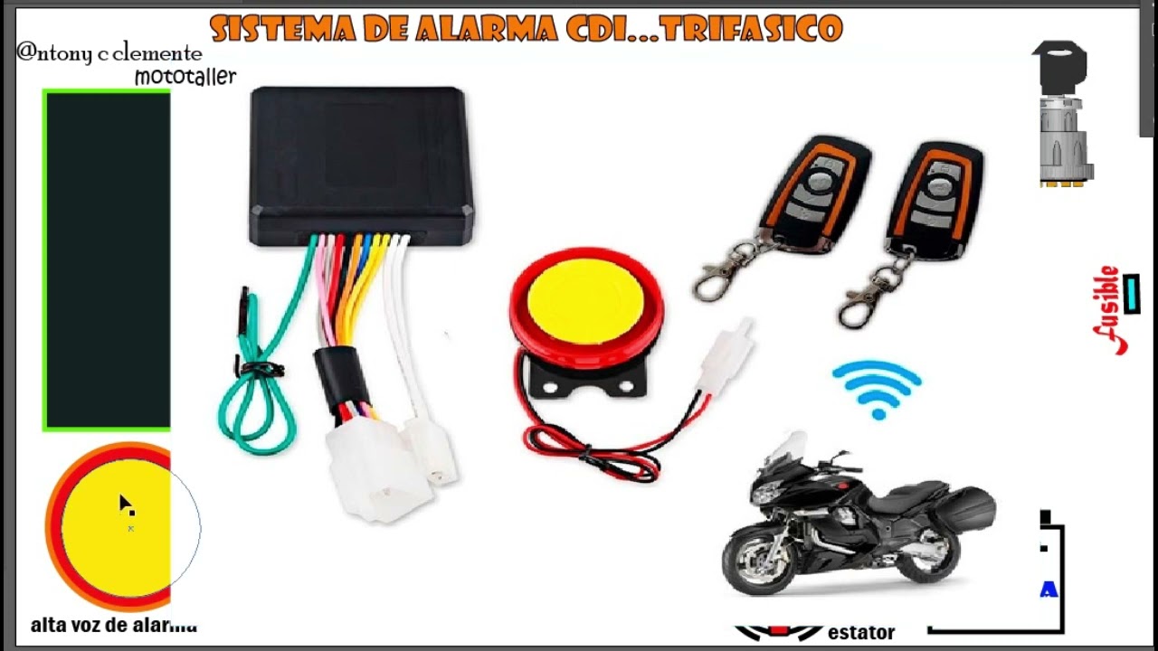 COMO INTALAR ALARMA A MI  MOTO #electricidad #motos #ALARMA #SISTEMA