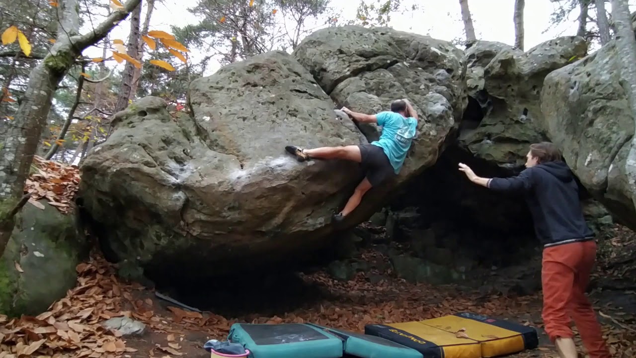 Le Y (7A), Le Calvaire, Fontainebleau
