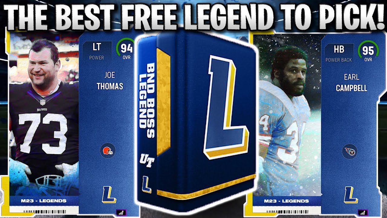 THE BEST FREE LEGEND TO PICK! WHICH FREE LEGEND TO CHOOSE! | MADDEN 23 ULTIMATE TEAM