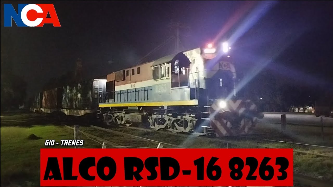 🚂 Tren de PC's de NCA entrando al desvío Km 336 en Aldao 🌙