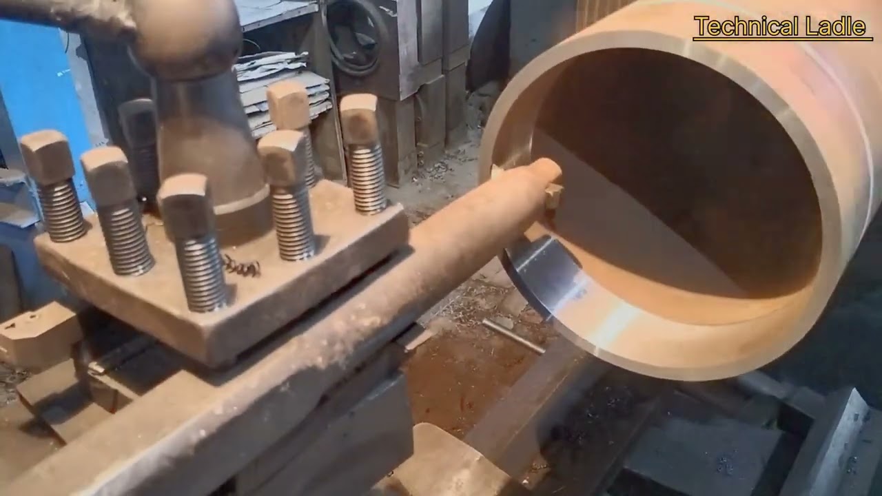 Pipe bor at the lathe machine in the working Time 👌👌👌||#YouTube#Channel@TechnicalLadle