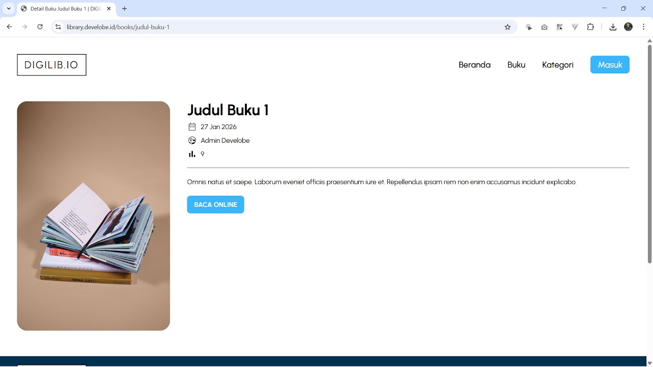 Website Perpustakaan Digital Eps 19 : Finalisasi Halaman Detail Buku & Hitung Jumlah Views