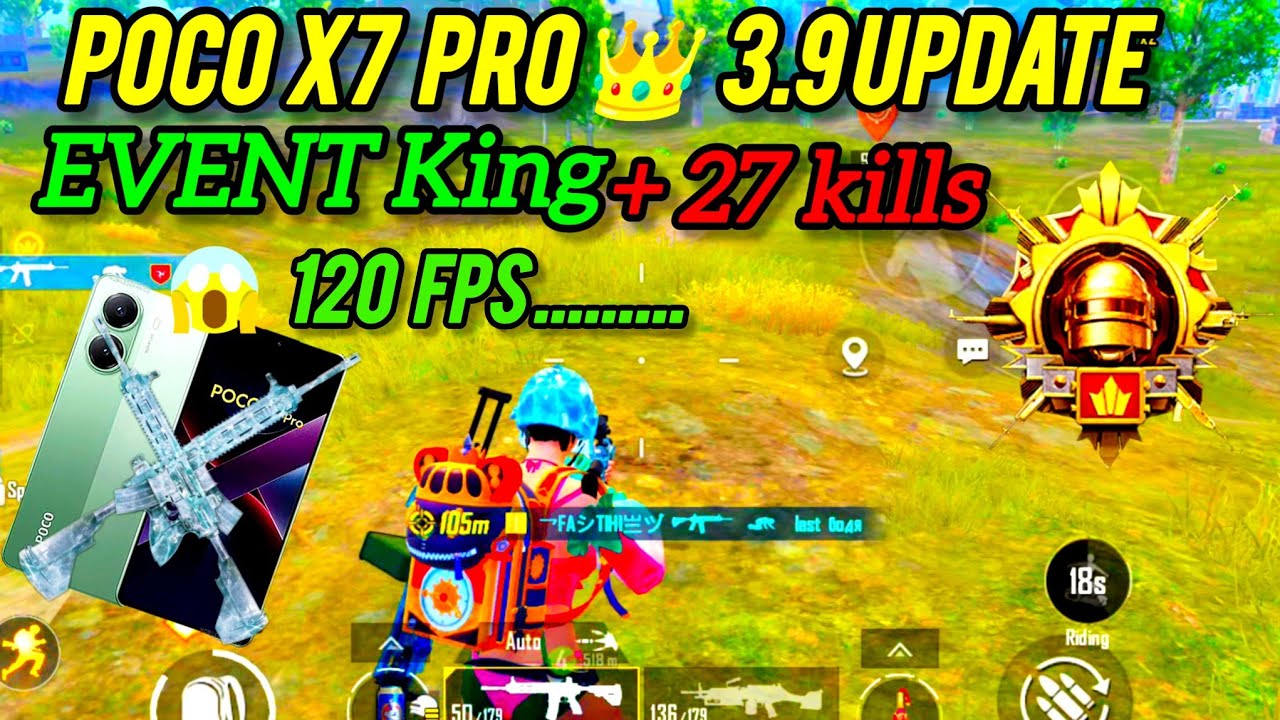 POCO X7 Pro PUBG Mobile Gameplay 🔥 | 120 FPS Smooth + Zero Recoil Test | Handcam