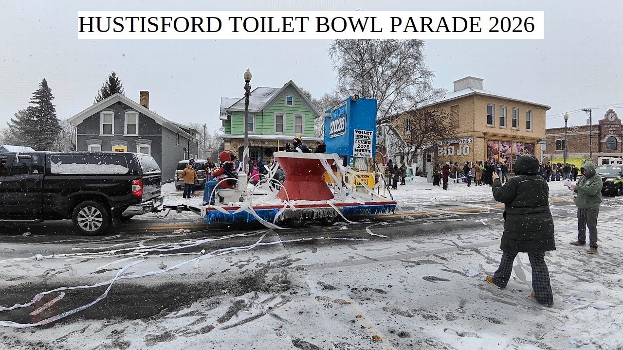 Hustisford’s Toilet Bowl Parade 2026 | 12 Degrees, Heated Gear, and Flying TP