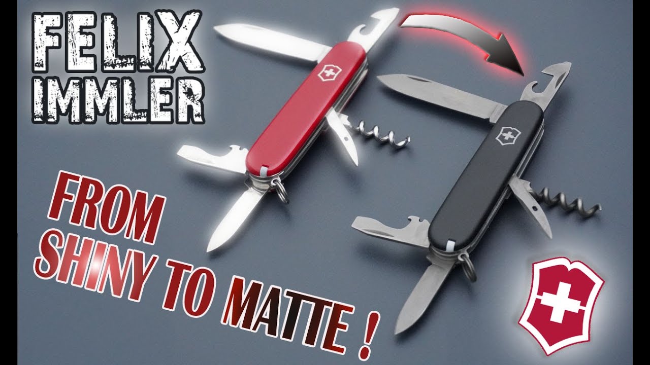 How to matte Tools & Scales of a Swiss Army Knife - a wonderful DIY modification!