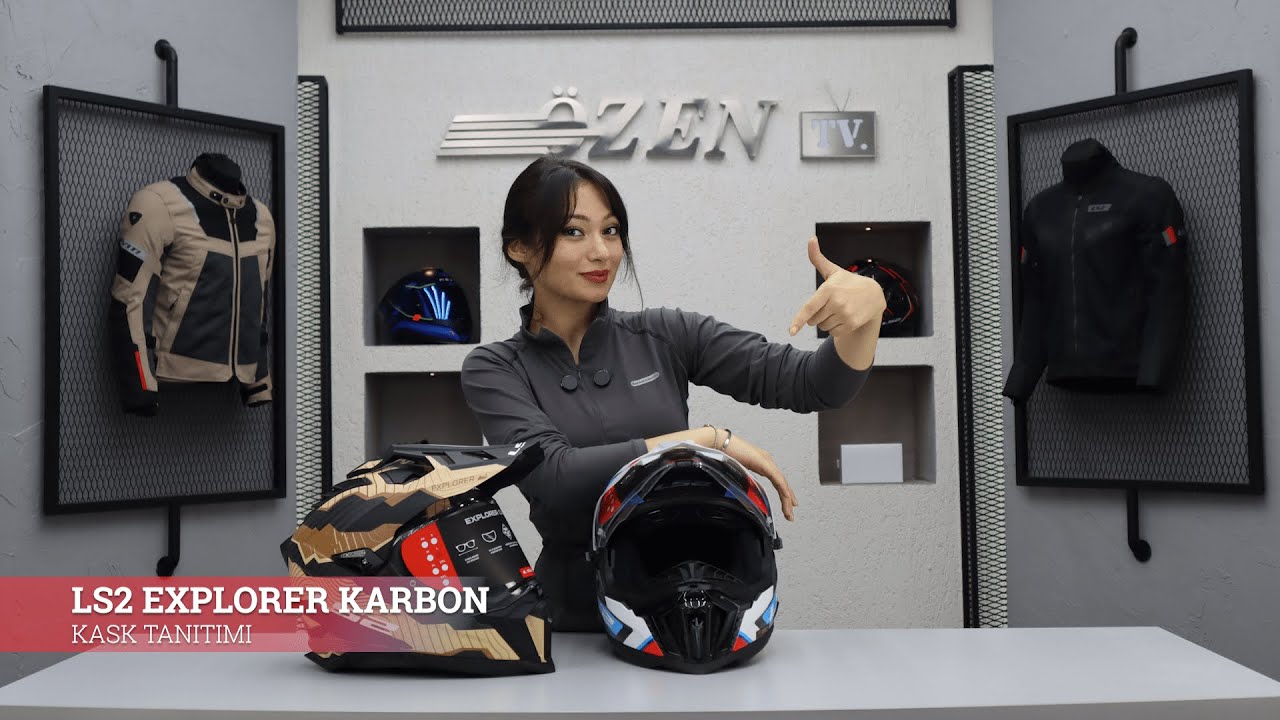 LS2 EXPLORER C KARBON Motosiklet Kaskı (Özen Tv)