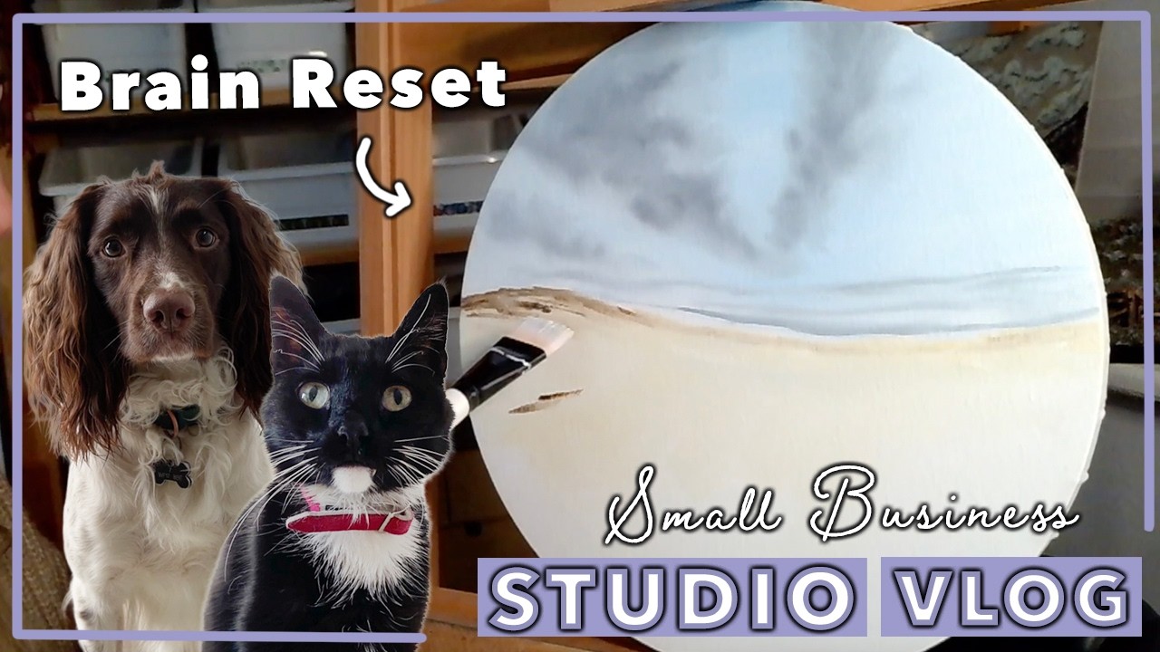 Studio Vlog ☆ Finally Painting Again - Getting Creative