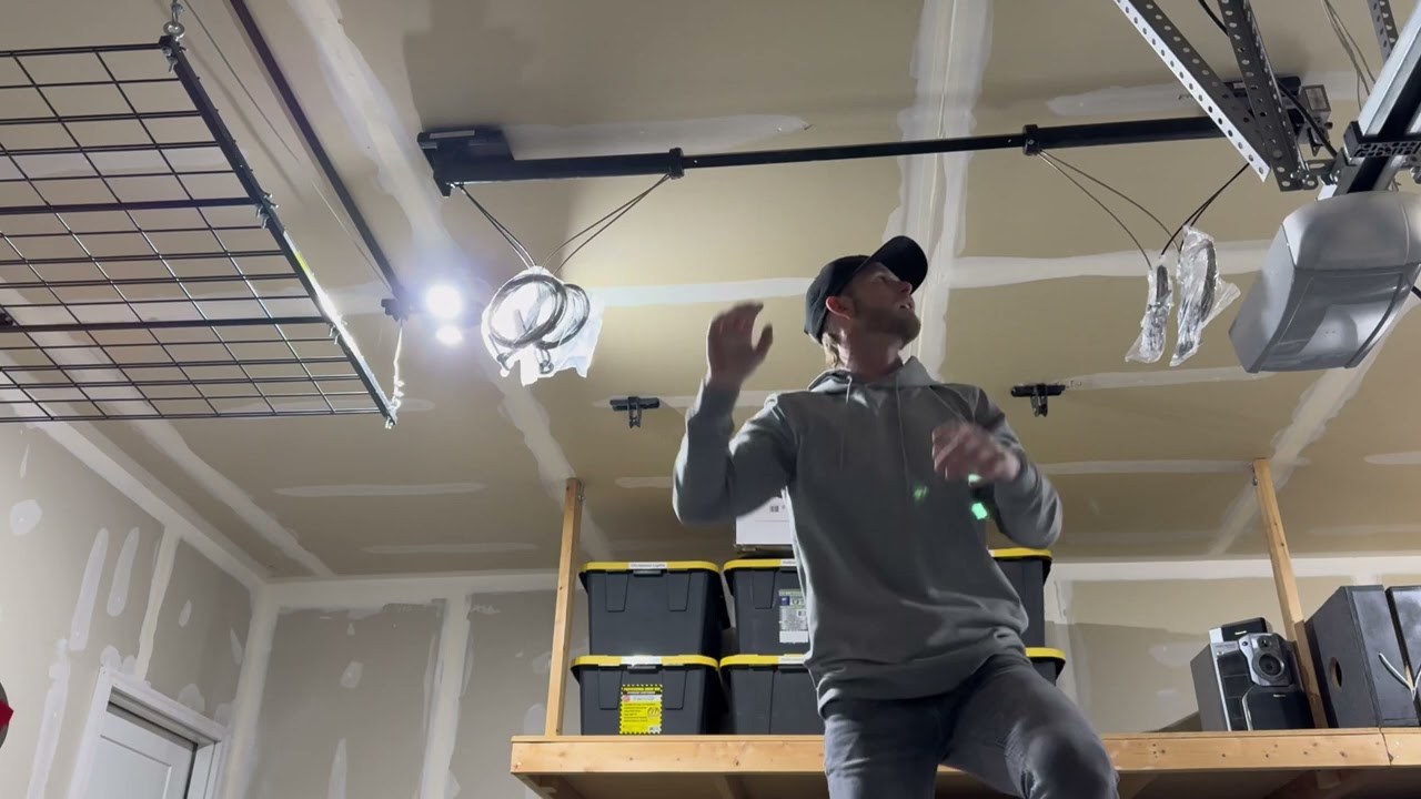 FLEXIMOUNTS GL1 Overhead Garage Lifting Storage Rack - Unboxing & Installation Process