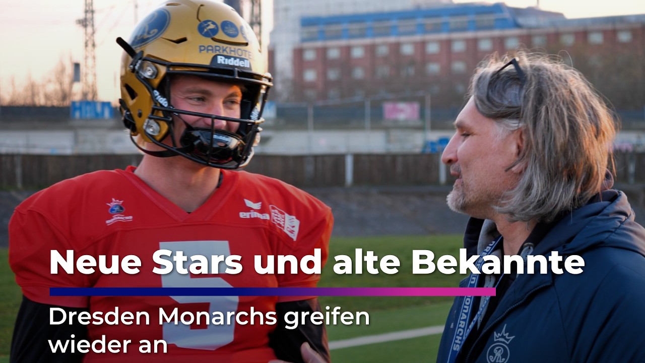 Randy Moss&rsquo; Sohn jetzt bei Dresden Monarchs - Saisonvorbereitung startet I Sachsen Fernsehen