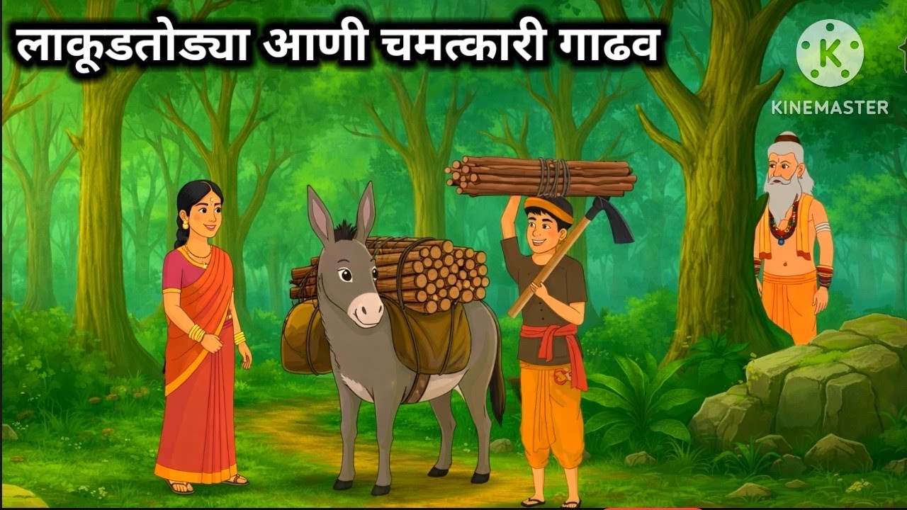 गाढवाचा चमत्कार ll गरीब लाकूडतोड्याची बुद्धिमत्ता ll प्रेरणादायी मराठी कथा  ll Motivational story ll