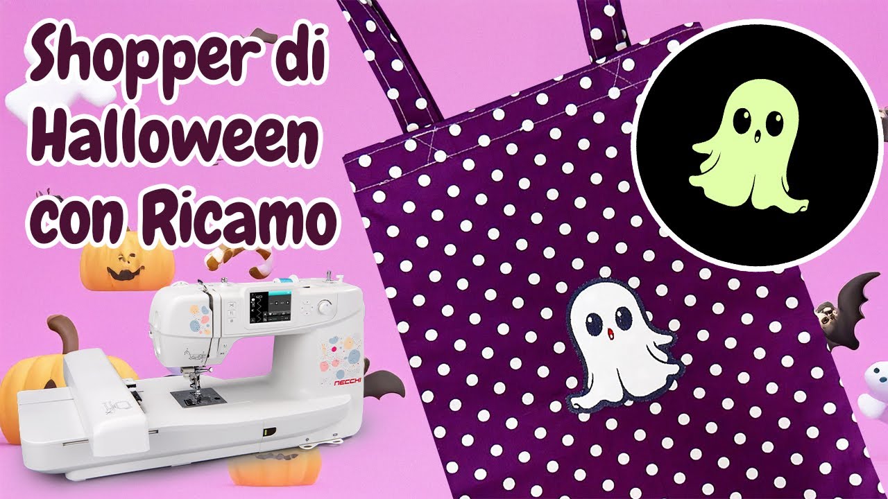 Shopper Halloween 🎃 con Ricamo che si Illumina al buio! ✨
