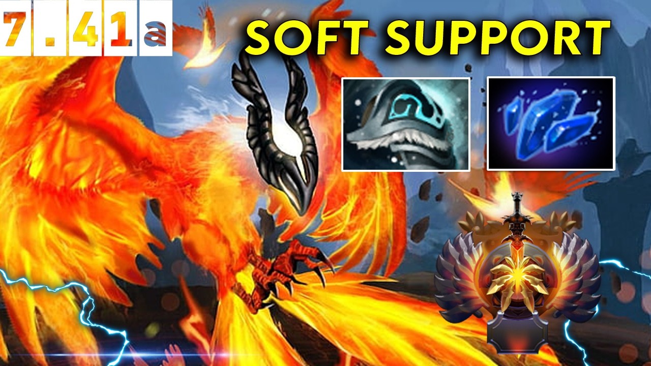Phoenix Immortal Soft Support - Dota 2 Patch 7.41a Pro Pub Gameplay