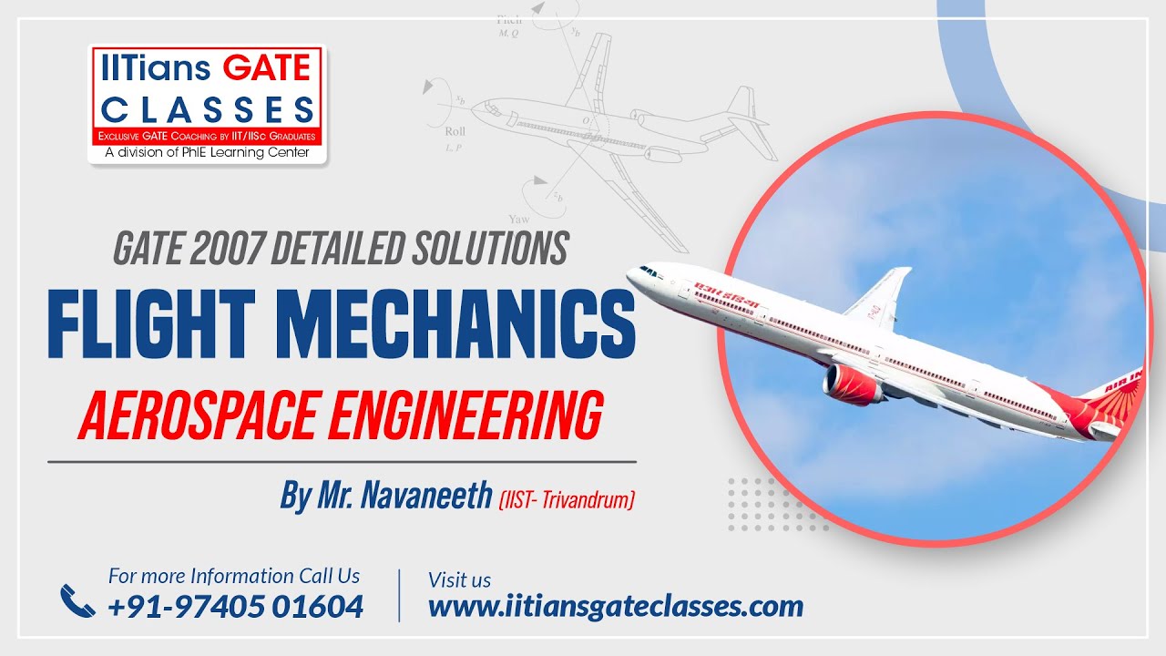 GATE 2007 Aerospace Engineering Question Paper | Aircraft Performance Solutions | GATE AE Coaching