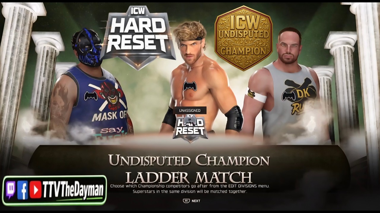Logan Paul VS Dank VS DK Undisputed Title at Hard Reset