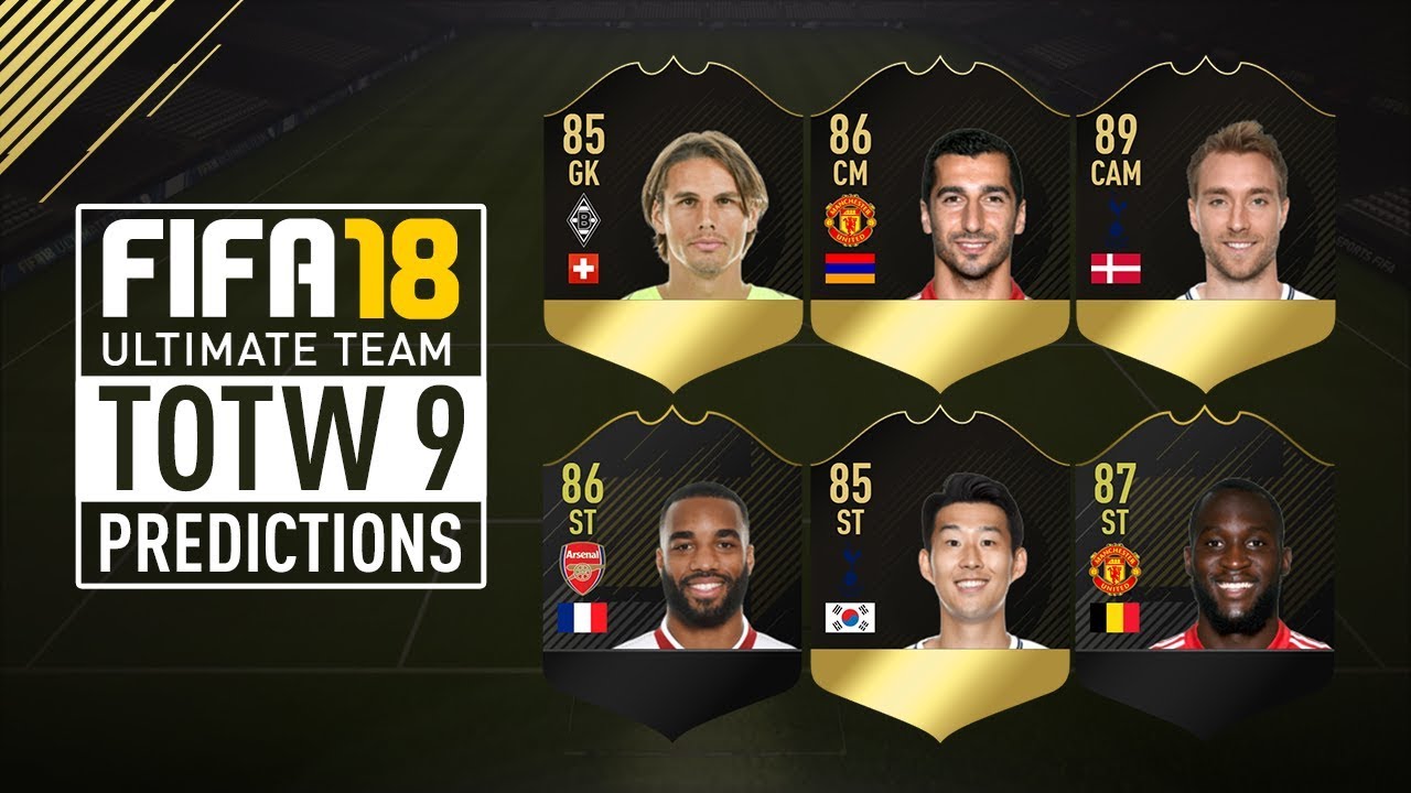 FIFA 18 INFORM ST SON? TOTW 9 Predictions Ft. IF Lukaku, IF Son, IF Eriksen & More!