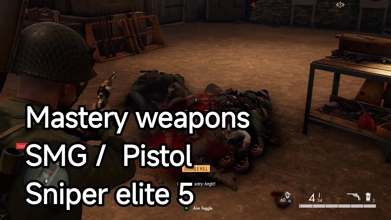 Sniper Elite 5 -  Master weapons ( Pistol and SMG)