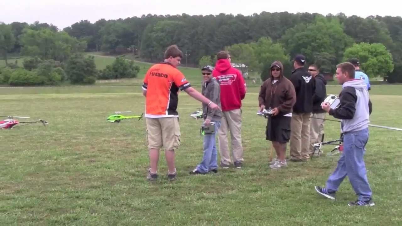 8 R/C Helis at the Same Time!