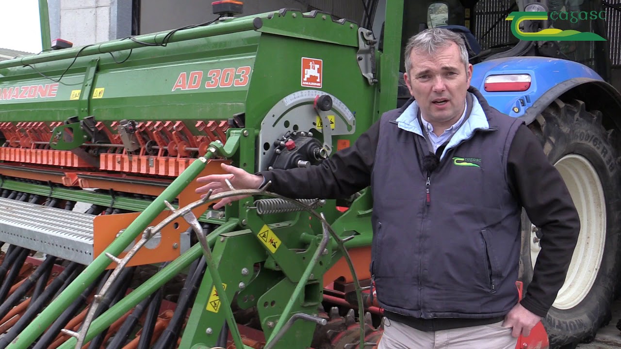 Calibrating the seed drill