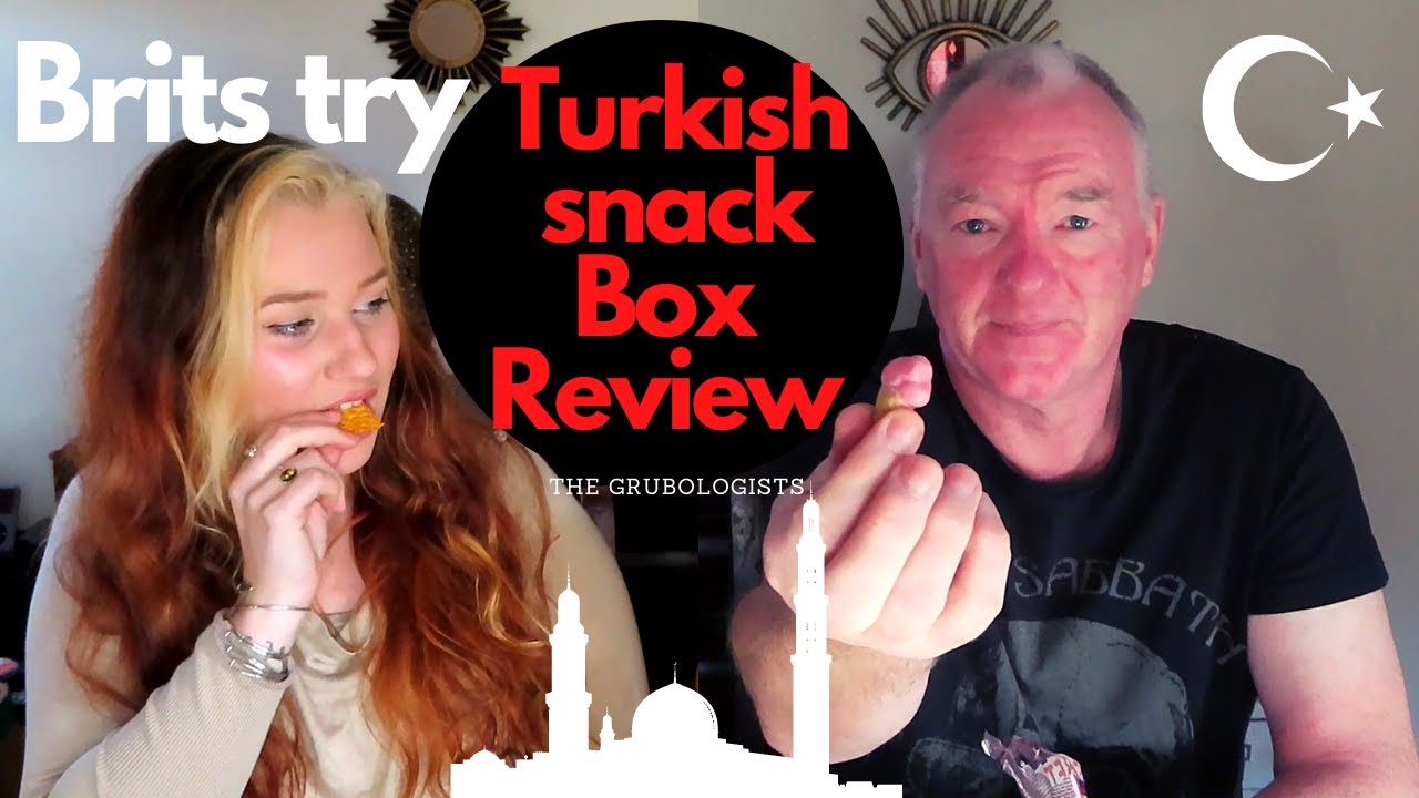 Brits try Turkish snacks for the first time, Turkish snack box taste test |The Grubologists