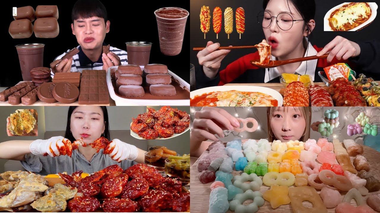 “This Mukbang Combo Is Pure Food Addiction 😱 Chocolate, Spicy Chicken & Jelly Feast!”