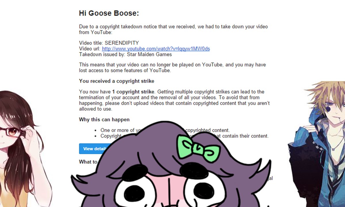 My Copyright Strike | Featuring Anime #WTFU