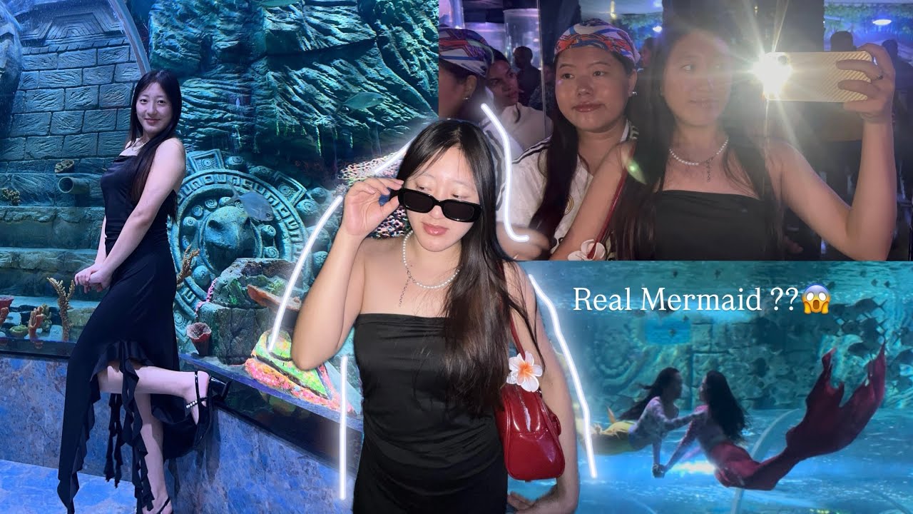 Aquarium paradise, Bengaluru 😍❤️ The real mermaid ????🧜‍♀️