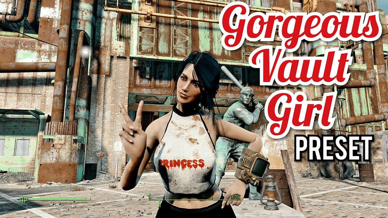 FALLOUT 4 РОСКОШНЫЙ ПРЕДВАРИТЕЛЬНЫЙ НАБОР ДЛЯ ДЕВУШКИ ИЗ УГОЛКА - Демонстрация мода на текстуру лица для Xbox One [Ultramodded 2019] ☢