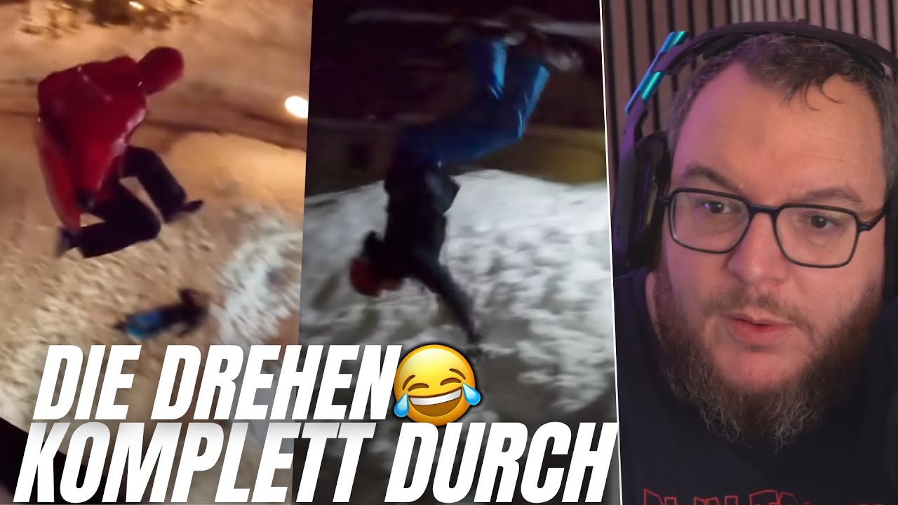 BACKFLIPS & SKI - STUNTS im SCHNEE 😂 | REAKTION auf FREERUNNING SCHLAPPEN