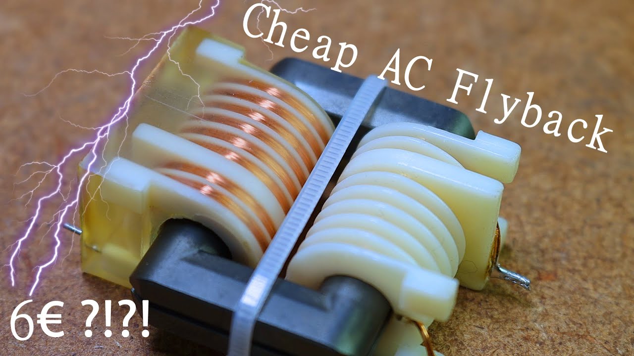 AC Flyback Transformer for 6€ ?!  Test
