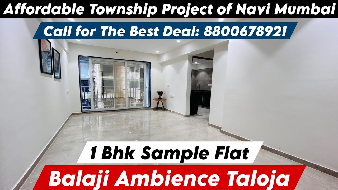 Balaji The Ambience Taloja | 1 BHK Sample Flat Tour | Site Visit, Best Deal Offers, Call-8800678921