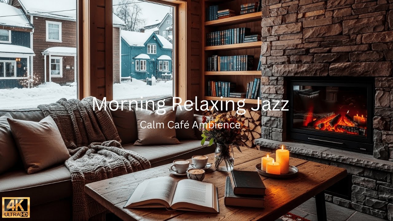 Quiet Winter Jazz ❄ Cozy Cafe Music for Reading & Relaxation