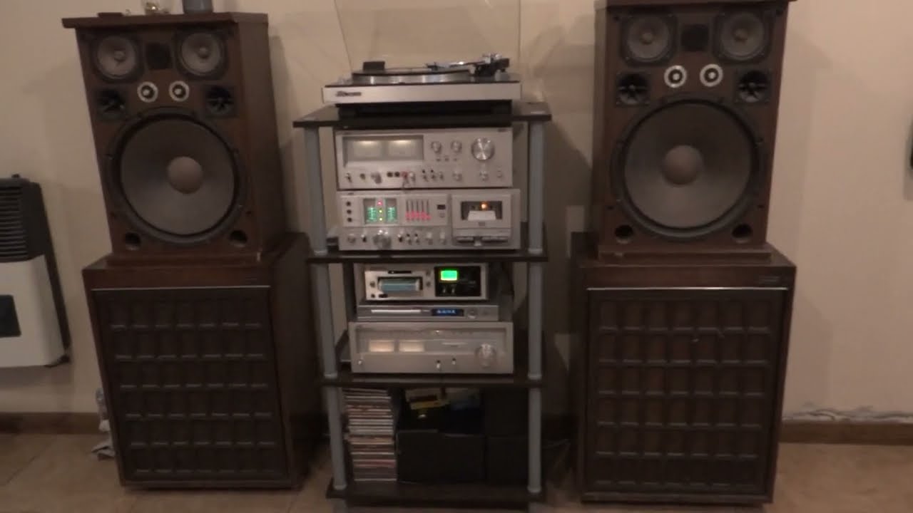 SISTEMA DE AUDIO JVC AMP JA-S55 TUNER JT-V22 DECK KD-65 TURNTABLE QL-F4 SPEAKER SK-15A JAPAN 1978