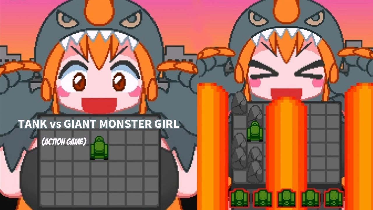 Tank vs Giant Monster Girl Gameplay (Action Game)