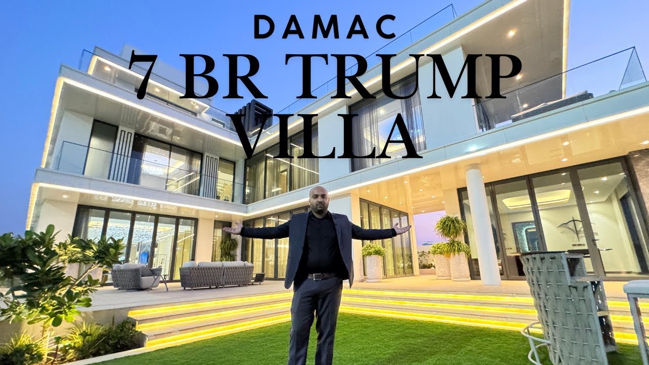 7BR Trump Villa Tour Damac Hills 2 | AED 20M Luxury Mansion | Dubai Real Estate Explained