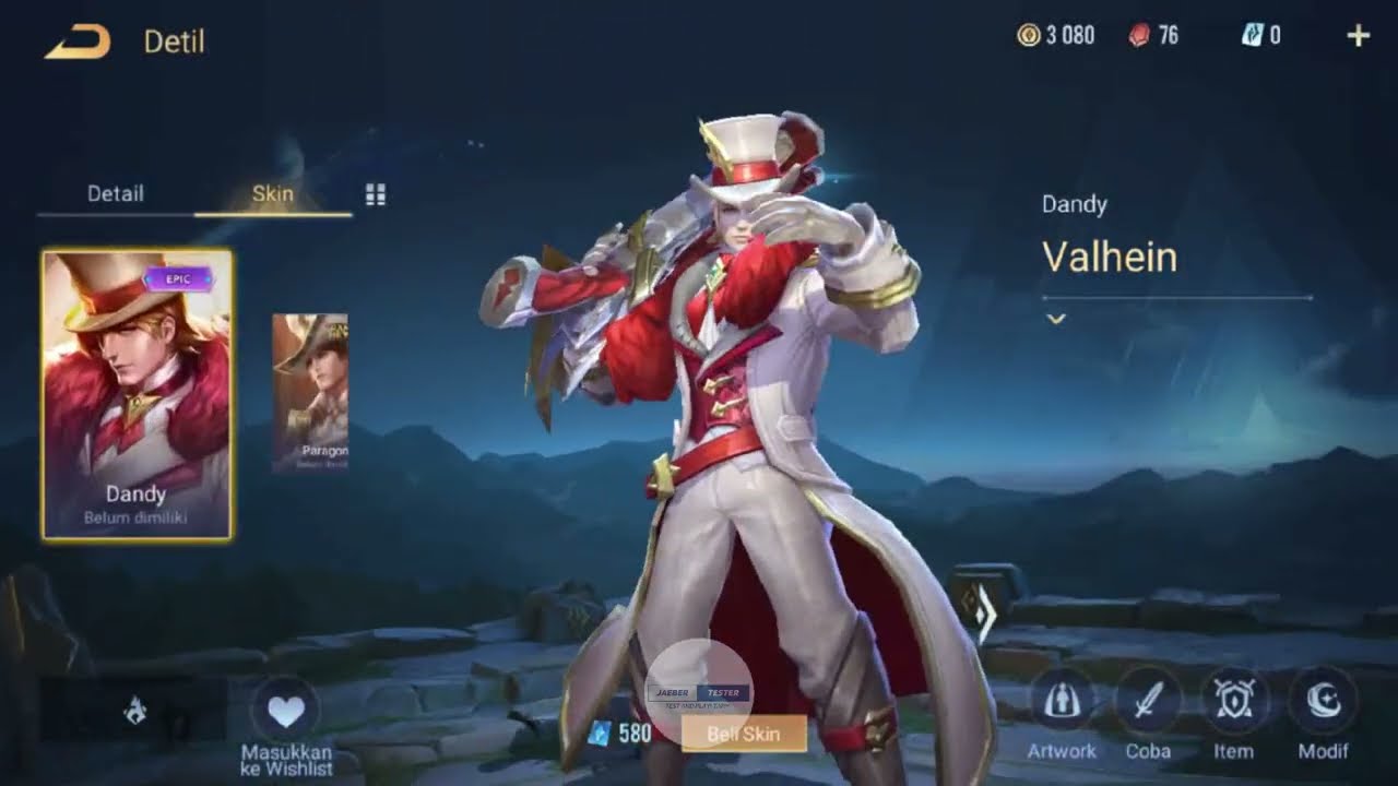 Semua Skin Hero Valhein di Arena of Valor