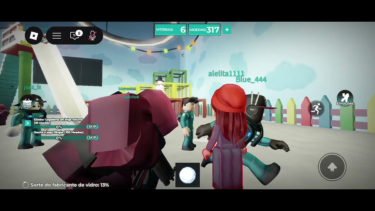 Jogando squid game no Roblox mas  o pior aconteceu💀