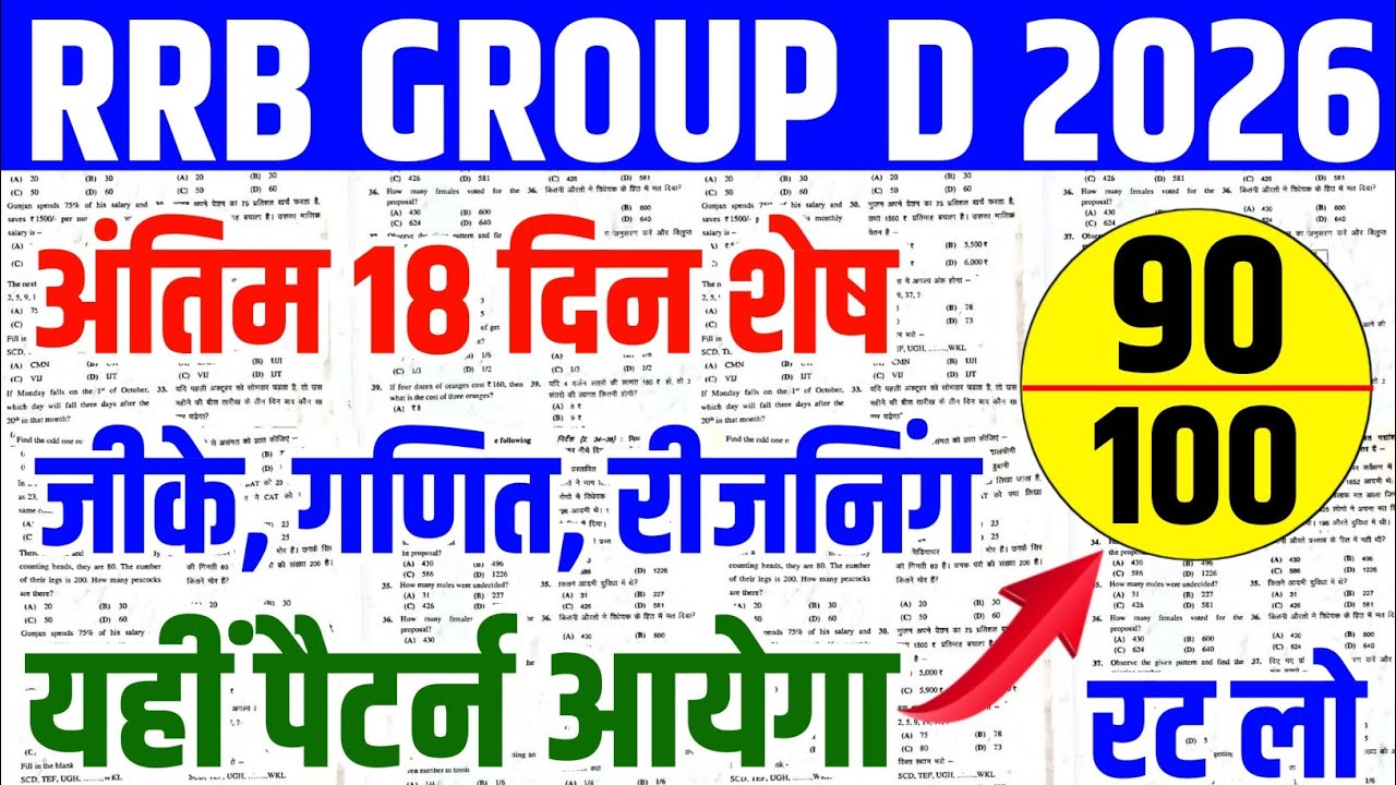 rrb group d paper 2026 | rrb group d previous year question paper | rrb group d 2026 |
