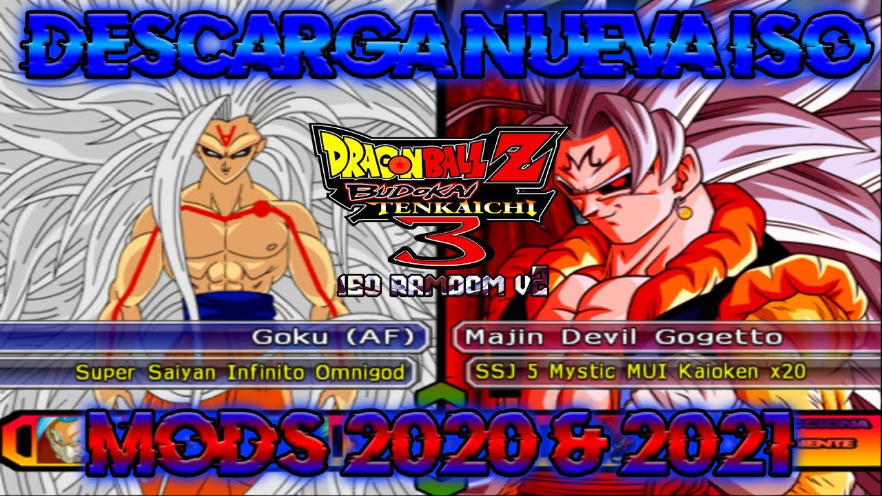 [DESCARGAR] NUEVA ISO DBZ BUDOKAI TENKAICHI 3 ISO RAMDOM V2 MODS ACTUALIZADOS 2021 & 2022
