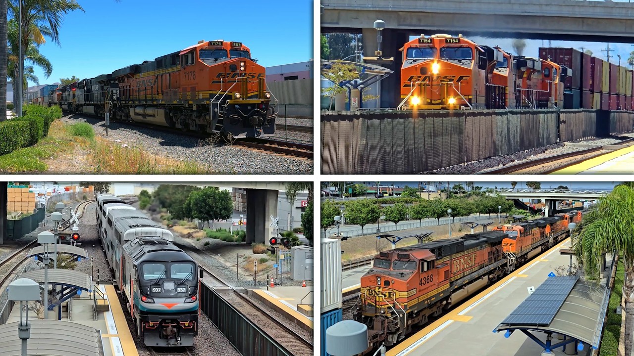 Railfanning Corona - North Main ft. BNSF 6635 Hybrid K5HLA !!