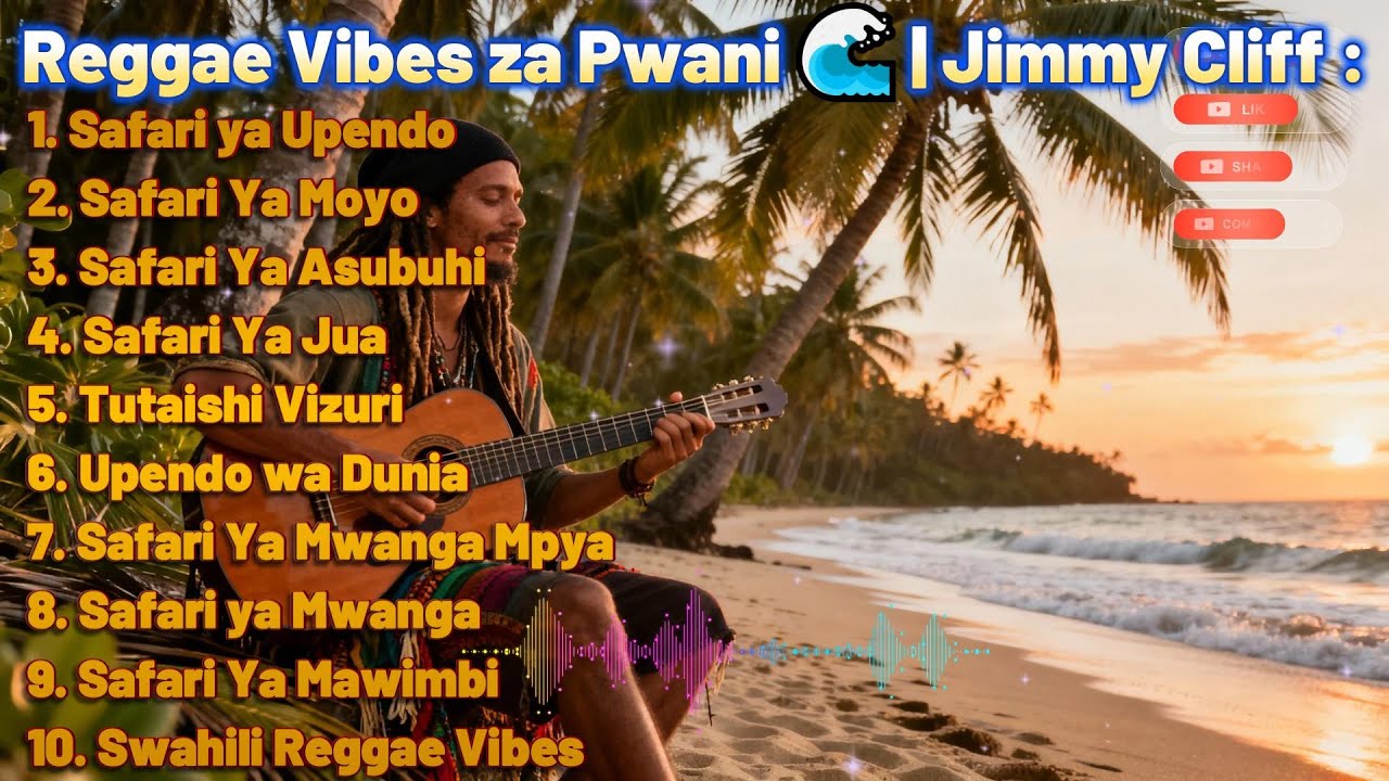 Swahili Reggae Vibes  | Safari Ya Mwanga & Upendo – Jimmy Cliff 🌴