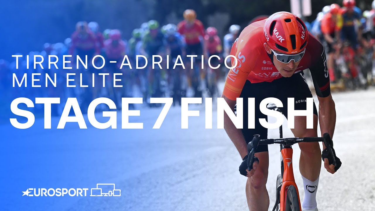 Finish to the FASTEST EVER stage 🔥 | Stage 7 Finish Tirreno-Adriatico 2024 | Eurosport Cycling